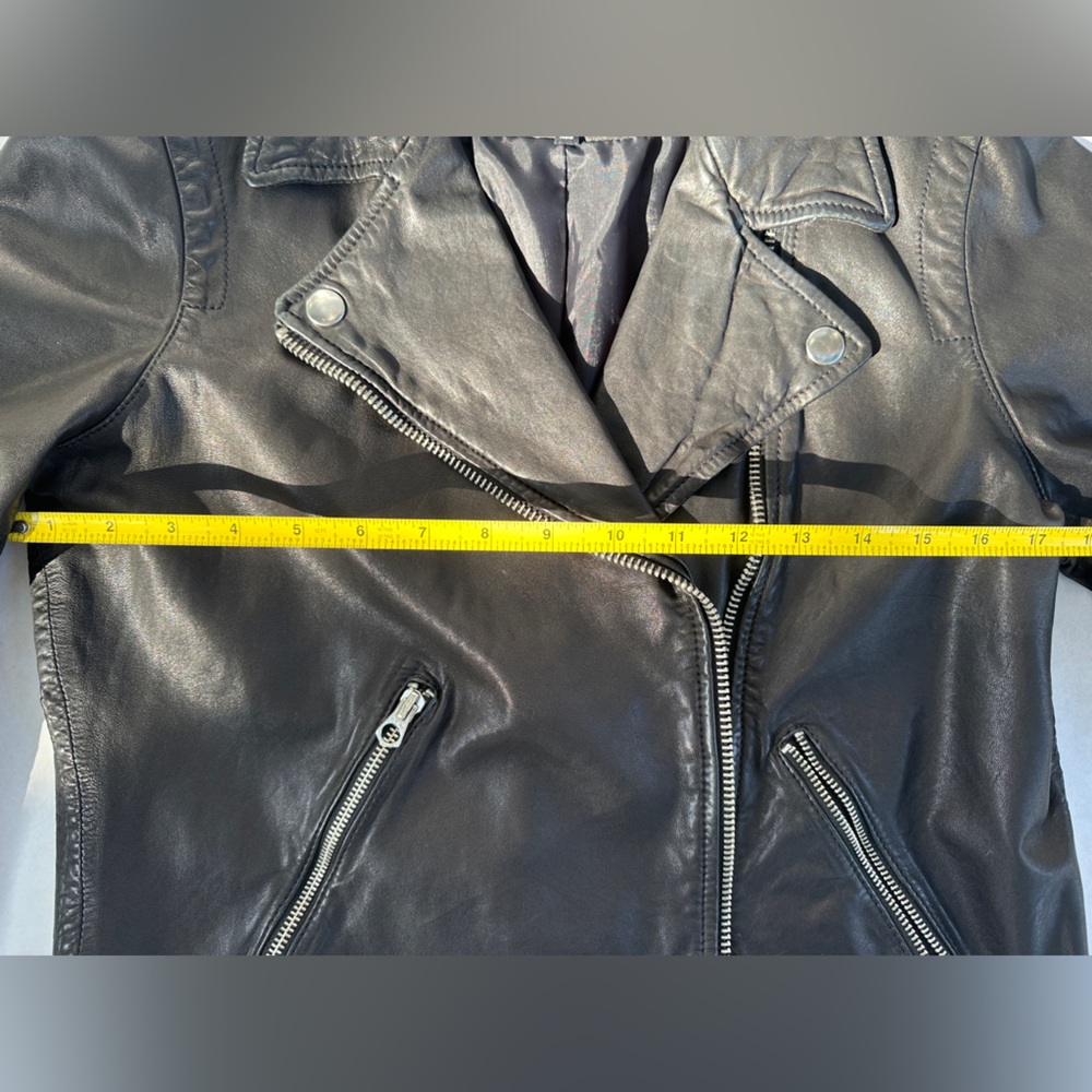 Madewell Black Washed Genuine Leather Jacket - Picture 13 of 16
